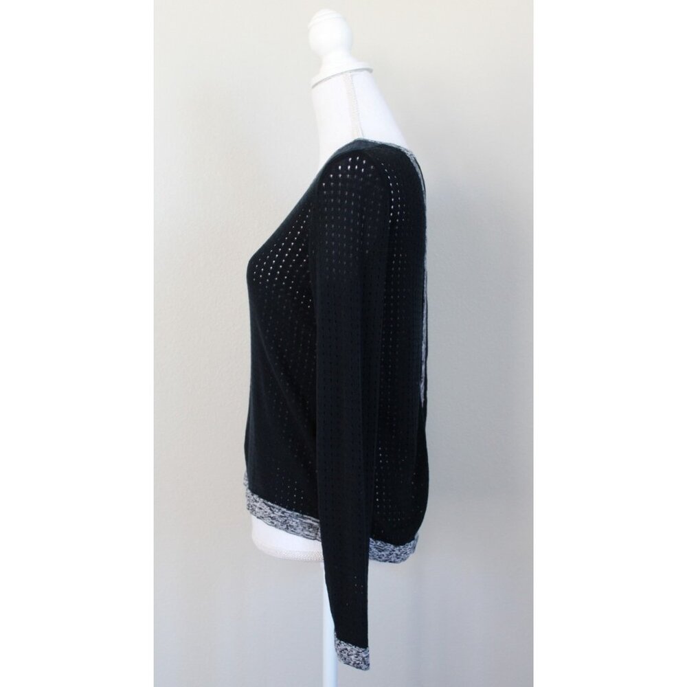 Rag & Bone Nikki Split Back Black Perforated Cott… - image 6